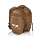 DD Hammocks Underblanket, compact and insulated, designed for warmth during hammock camping adventures.